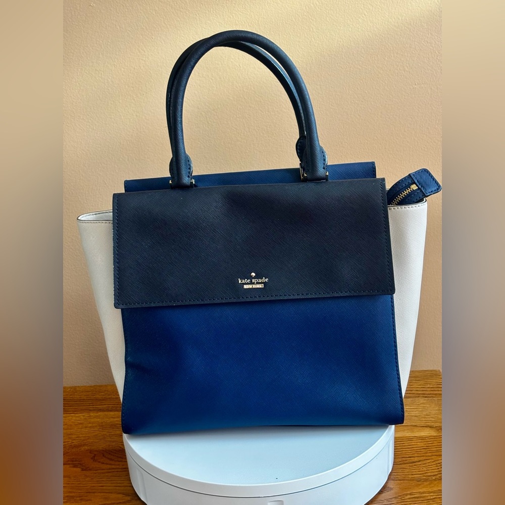 NWOT KATE SPADE HAVANA COLOR BLOCK TOTE/SHOULDER BAG. Dust bag included. - Picture 1 of 10